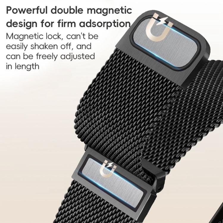 For Apple Watch Series 3 42mm ZGA Milanese Magnetic Metal Watch Band(Silver) - Watch Bands by ZGA | Online Shopping UK | buy2fix