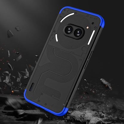 For Nothing Phone 2a GKK Three Stage Splicing Full Coverage PC Phone Case(Black Blue) - More Brand by GKK | Online Shopping UK | buy2fix