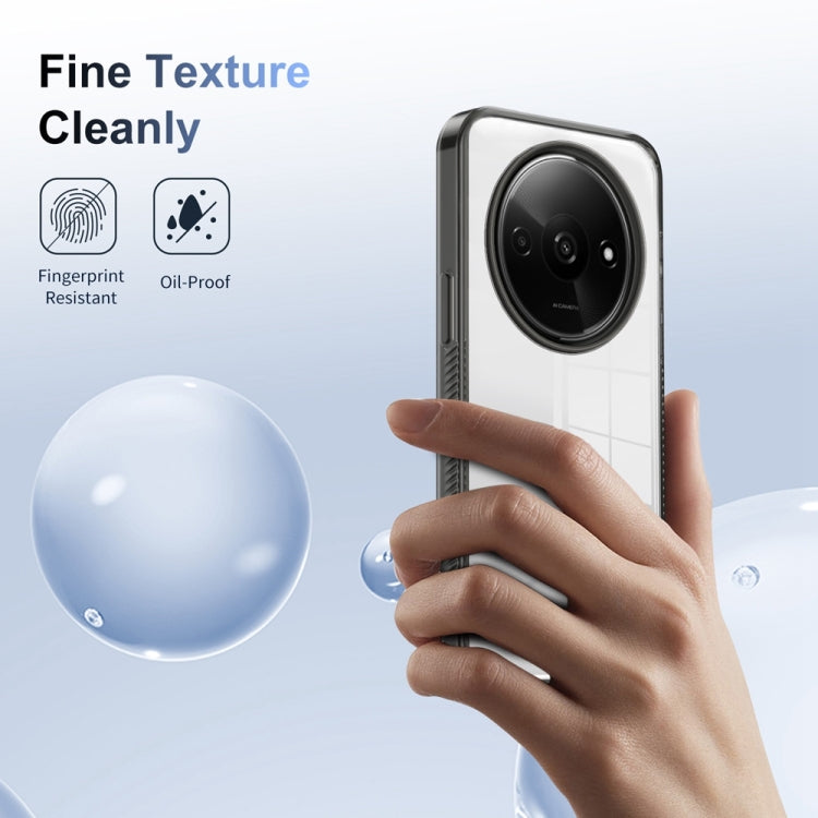 For Xiaomi Redmi A3 2.5mm Anti-slip Clear Acrylic Hybrid TPU Phone Case(Black) - Xiaomi Cases by buy2fix | Online Shopping UK | buy2fix