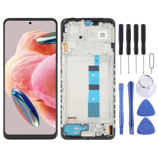 For Xiaomi Redmi Note 12 5G OLED Material LCD Screen Digitizer Full Assembly with Frame - LCD Screen by buy2fix | Online Shopping UK | buy2fix