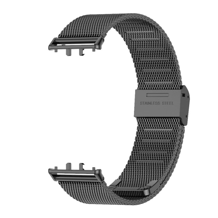 For Samsung Galaxy Fit 3 Mijobs Milan Buckle Metal Watch Band(Black) - Watch Bands by MIJOBS | Online Shopping UK | buy2fix