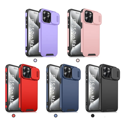 For iPhone 16 Plus Sliding Camshield TPU + PC Phone Case(Red) - iPhone 16 Plus Cases by buy2fix | Online Shopping UK | buy2fix