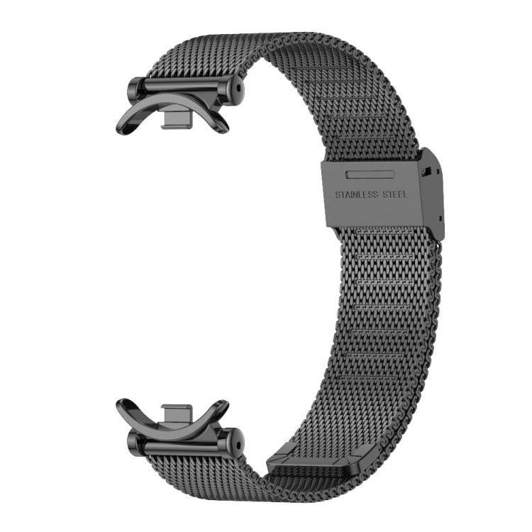 For Xiaomi Mi Band 8 Mijobs GT4 Milan Buckle Metal Watch Band(Black) - Watch Bands by MIJOBS | Online Shopping UK | buy2fix