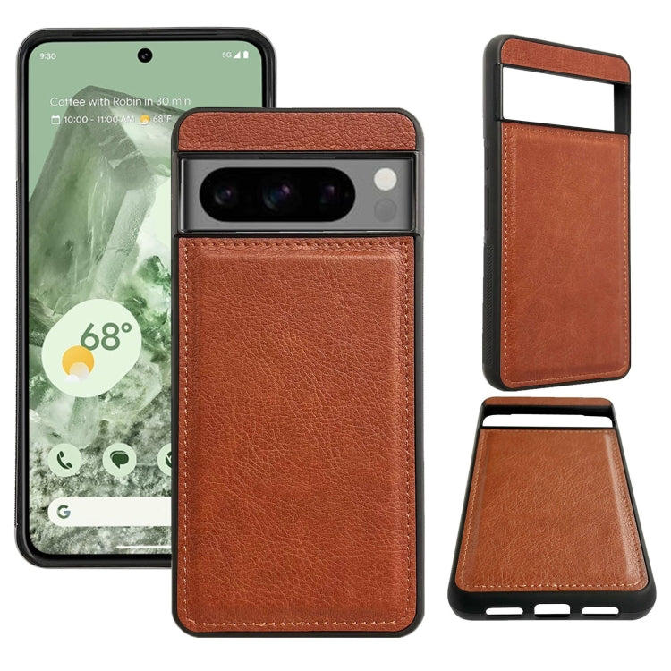 For Google Pixel 9 Pro XL Multifunctional 7-Card Wallet Leather Phone Case(Brown) - Google Cases by buy2fix | Online Shopping UK | buy2fix