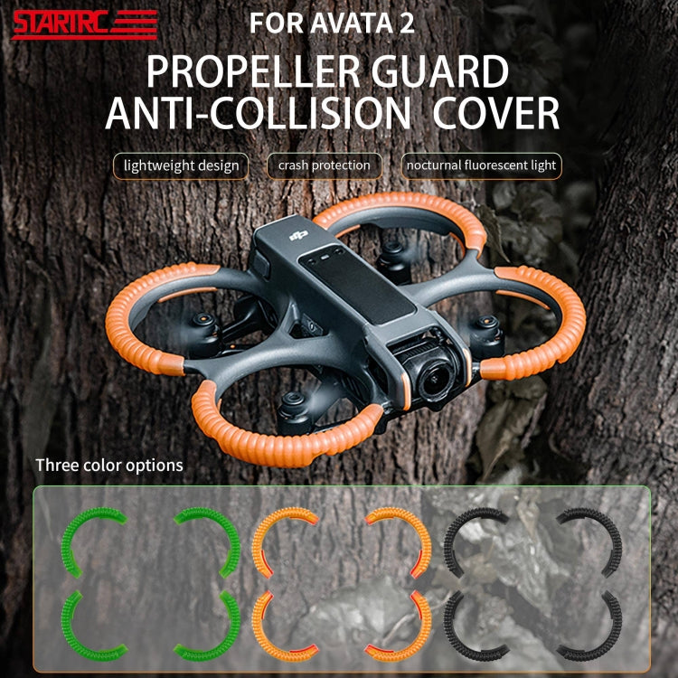 For DJI AVATA 2 STARTRC Propeller TPU Protective Guard Anti-collision Ring Cover(Black) - Other by STARTRC | Online Shopping UK | buy2fix