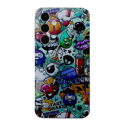 For Samsung Galaxy S24 5G Colored Drawing Pattern TPU Phone Case(Graffiti) - Galaxy S24 5G Cases by buy2fix | Online Shopping UK | buy2fix