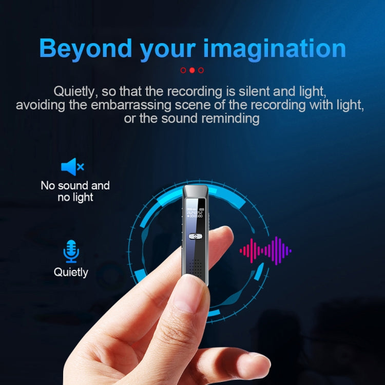 JNN Q7 Mini Portable Voice Recorder with OLED Screen, Memory:8GB(Metal Gray) - Recording Pen by JNN | Online Shopping UK | buy2fix