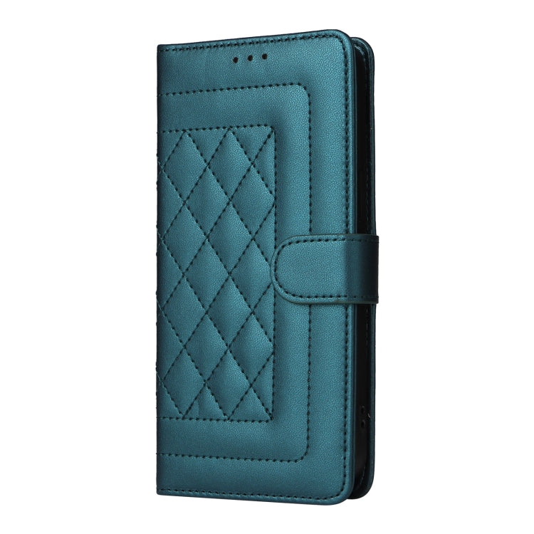 For iPhone 16 Pro Max Diamond Lattice Leather Flip Phone Case(Green) - iPhone 16 Pro Max Cases by buy2fix | Online Shopping UK | buy2fix