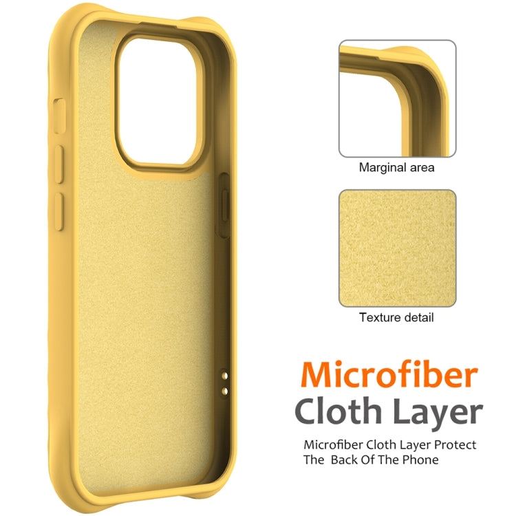 For iPhone 13 Pro Max Wave Texture MagSafe Magnetic Liquid Silicone Phone Case(Yellow) - iPhone 13 Pro Max Cases by buy2fix | Online Shopping UK | buy2fix