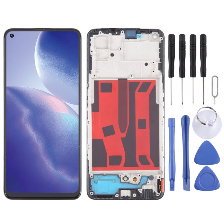 For OPPO A95 4G Original AMOLED LCD Screen Digitizer Full Assembly with Frame - LCD Screen by buy2fix | Online Shopping UK | buy2fix