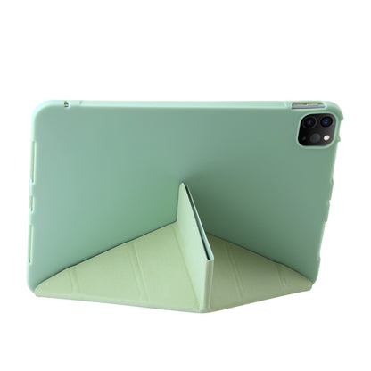 For iPad Pro 11 2024 TPU Deformation Flip Leather Tablet Case with Holder(Mint Green) - iPad Pro 11 2024 Cases by buy2fix | Online Shopping UK | buy2fix