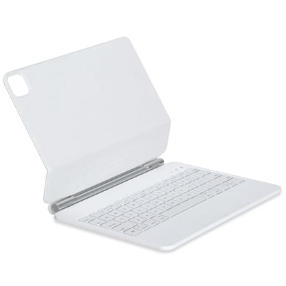 For iPad Pro 11 2022 / Air 2022 10.9 Touch Pad Bluetooth Keyboard Leather Case(White) - For iPad Pro by buy2fix | Online Shopping UK | buy2fix