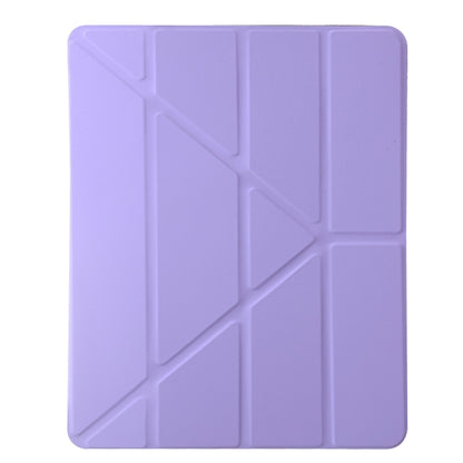 For iPad Pro 11 2024 Clear Acrylic Deformation Leather Tablet Case(Purple) - iPad Pro 11 2024 Cases by buy2fix | Online Shopping UK | buy2fix