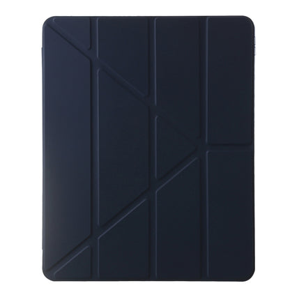 For iPad Air 11 2024 Clear Acrylic Deformation Leather Tablet Case(Dark Blue) - iPad Air 11 2024 Cases by buy2fix | Online Shopping UK | buy2fix