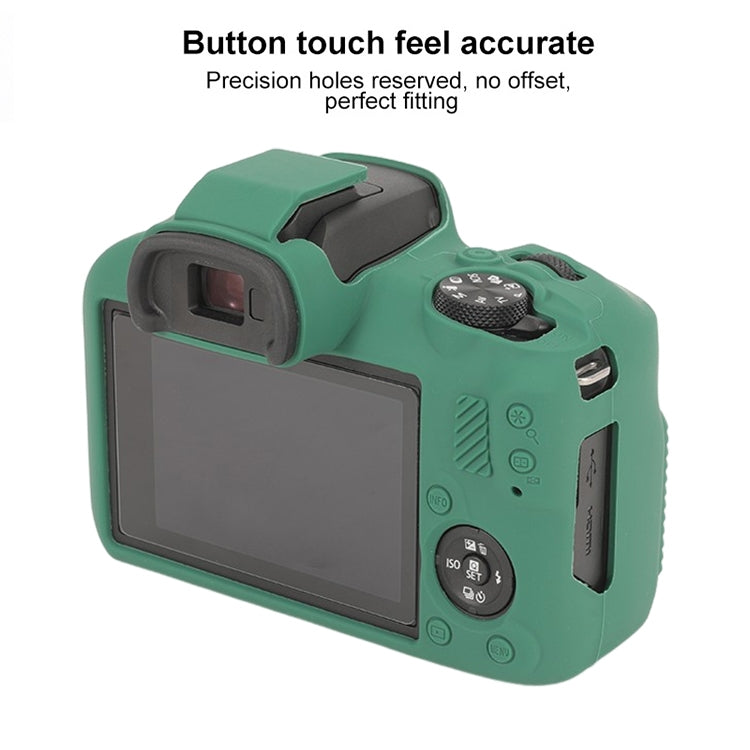 For Canon EOS R100 Glossy Soft Silicone Protective Case(Green) - Protective Case by buy2fix | Online Shopping UK | buy2fix