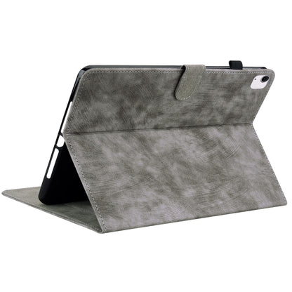 For iPad Air 11 2024 Embossed Tiger Pattern Leather Tablet Case(Grey) - iPad Air 11 2024 Cases by buy2fix | Online Shopping UK | buy2fix