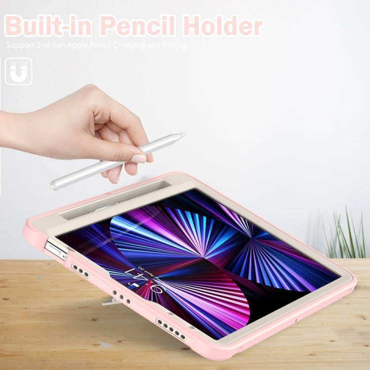 For iPad Pro 11 2024 Spider Wheel Silicone Hybrid PC Tablet Case(Cherry Blossoms Pink) - iPad Pro 11 2024 Cases by buy2fix | Online Shopping UK | buy2fix