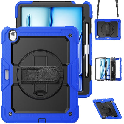 For iPad Air 13 2024 Silicone + PC Tablet Protective Case(Black+Dark Blue) - iPad Air 13 2024 Cases by buy2fix | Online Shopping UK | buy2fix