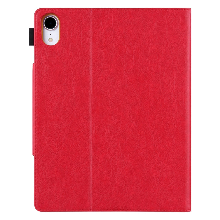 For iPad Pro 13 2024 Solid Color Metal Buckle Leather Smart Tablet Case(Red) - iPad Pro 13 2024 Cases by buy2fix | Online Shopping UK | buy2fix