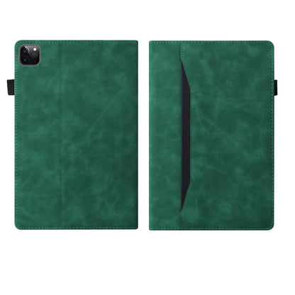 For iPad Pro 11 2024 Splicing Shockproof Leather Tablet Case(Green) - iPad Pro 11 2024 Cases by buy2fix | Online Shopping UK | buy2fix