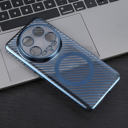 For Xiaomi 14 Ultra 6D Plated Carbon Fiber Clear Magsafe PC Phone Case(Dream Blue) - 14 Ultra Cases by buy2fix | Online Shopping UK | buy2fix