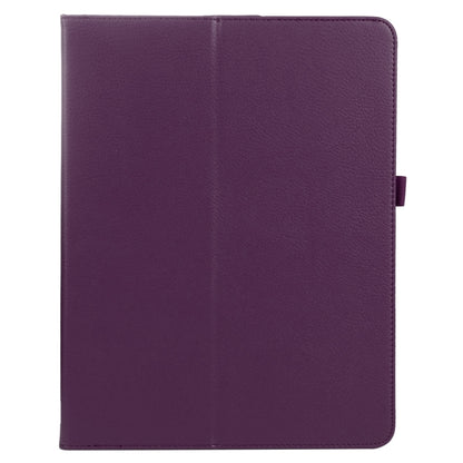 For iPad Pro 13 2024 Litchi Texture Solid Color Leather Tablet Case(Purple) - iPad Pro 13 2024 Cases by buy2fix | Online Shopping UK | buy2fix