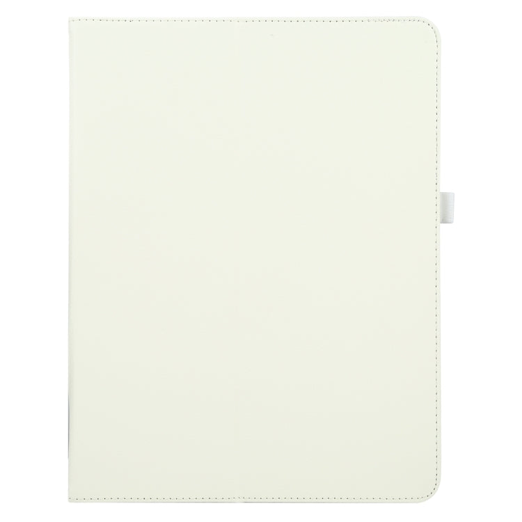 For iPad Pro 13 2024 Litchi Texture Solid Color Leather Tablet Case(White) - iPad Pro 13 2024 Cases by buy2fix | Online Shopping UK | buy2fix