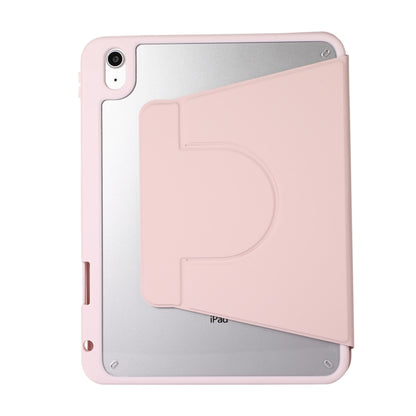 For iPad Pro 11 2024 2 in 1 Acrylic Split Rotating Leather Tablet Case(Pink) - iPad Pro 11 2024 Cases by buy2fix | Online Shopping UK | buy2fix