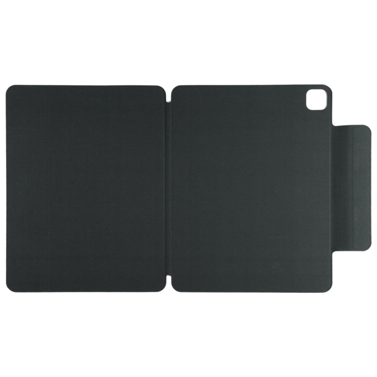 For iPad Pro 13 2024 Double-sided Clip Fixed Buckle Magnetic PU Leather Smart Tablet Case(Black) - iPad Pro 13 2024 Cases by buy2fix | Online Shopping UK | buy2fix