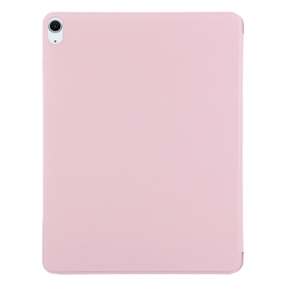 For iPad Air 11 2024 Double-sided Clip Fixed Buckle Magnetic PU Leather Smart Tablet Case(Rose Gold) - iPad Air 11 2024 Cases by buy2fix | Online Shopping UK | buy2fix