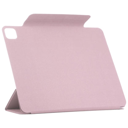 For iPad Pro 11 2024 Double-sided Clip Fixed Buckle Magnetic PU Leather Smart Tablet Case(Rose Gold) - iPad Pro 11 2024 Cases by buy2fix | Online Shopping UK | buy2fix