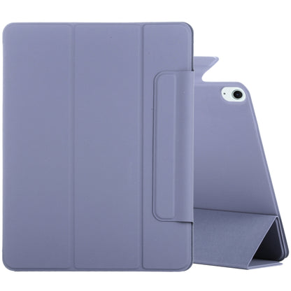 For iPad Air 13 2024 Double-sided Clip Fixed Buckle Magnetic PU Leather Smart Tablet Case(Purple) - iPad Air 13 2024 Cases by buy2fix | Online Shopping UK | buy2fix