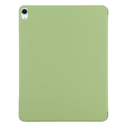 For iPad Air 13 2024 Double-sided Clip Fixed Buckle Magnetic PU Leather Smart Tablet Case(Grass Green) - iPad Air 13 2024 Cases by buy2fix | Online Shopping UK | buy2fix