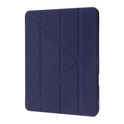 For iPad Air 11 2024 Deformation Transparent Acrylic Leather Tablet Case(Dark Blue) - iPad Air 11 2024 Cases by buy2fix | Online Shopping UK | buy2fix