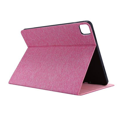 For iPad Air 11 2024 Fabric Leather Tablet Case(Rose Red) - iPad Air 11 2024 Cases by buy2fix | Online Shopping UK | buy2fix