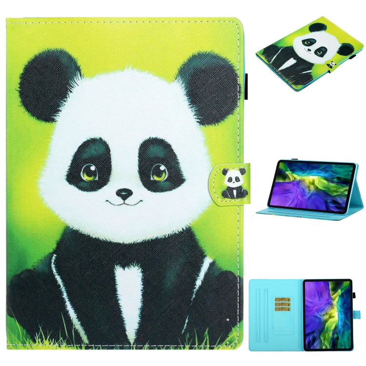 For iPad Pro 11 2024 Coloured Drawing Stitching Smart Leather Tablet Case(Panda) - iPad Pro 11 2024 Cases by buy2fix | Online Shopping UK | buy2fix