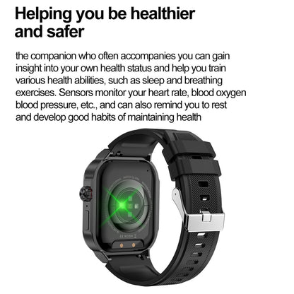 G40S 2.06 inch IP67 BT5.2 Sport Smart Watch, Support Bluetooth Call / Sleep / Blood Oxygen / Heart Rate / Blood Pressure Health Monitor(Black) - Smart Watches by buy2fix | Online Shopping UK | buy2fix