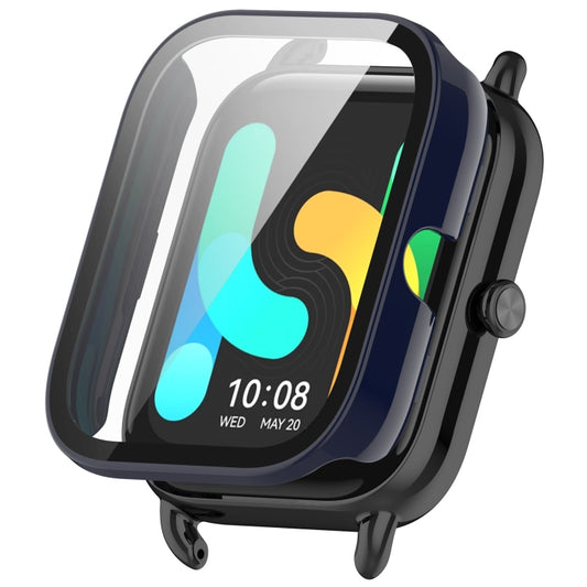 For Xiaomi HayLou GST/GST Lite/RS4 Plus PC + Tempered Film Integrated Watch Protective Case(Ink Blue) - Watch Cases by buy2fix | Online Shopping UK | buy2fix