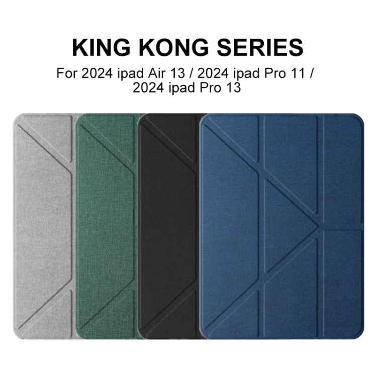 For iPad Pro 11 2024 Mutural Multi-fold Smart Leather Tablet Case(Green) - iPad Pro 11 2024 Cases by Mutural | Online Shopping UK | buy2fix