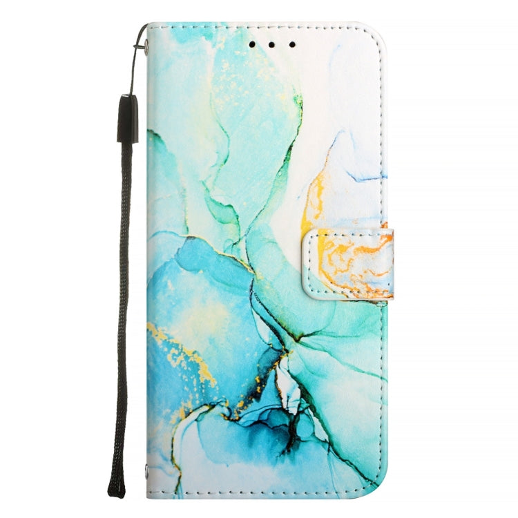 For Google Pixel 9 Pro XL PT003 Marble Pattern Flip Leather Phone Case(Green) - Google Cases by buy2fix | Online Shopping UK | buy2fix