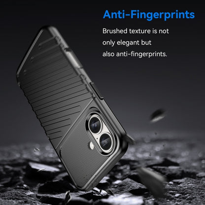 For iPhone 16 Thunderbolt Shockproof Soft TPU Phone Case(Black) - iPhone 16 Cases by buy2fix | Online Shopping UK | buy2fix