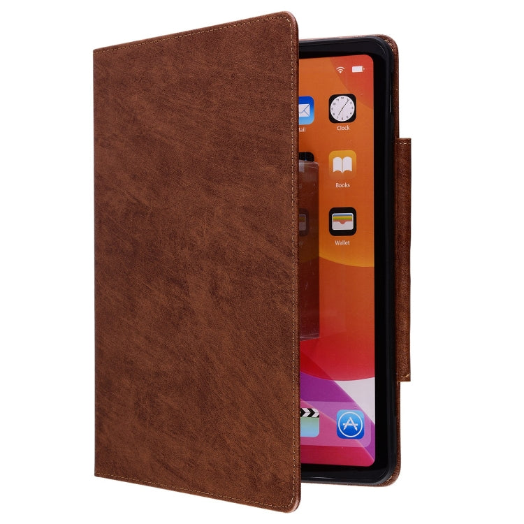 For iPad Air 11 2024 / Air 5 / Air 4 Cat Buckle Leather Smart Tablet Case(Brown) - iPad Air 11 2024 Cases by buy2fix | Online Shopping UK | buy2fix