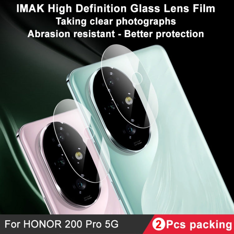 For Honor 200 Pro 2 PCS/Set IMAK HD Glass Rear Camera Lens Film - Other by imak | Online Shopping UK | buy2fix