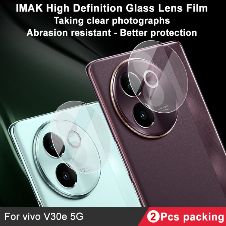 For vivo V30e 2pcs/Set imak HD Glass Rear Camera Lens Film - For Vivo by imak | Online Shopping UK | buy2fix