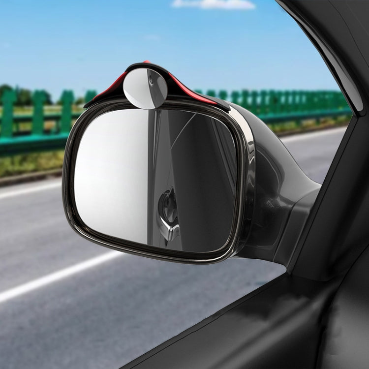 3R 3R-157 2 in 1 Car Auxiliary HD Blind Spot Mirror with Carbon Fiber Texture Rain Shield, Style:Round Shape - Convex Mirror & Accessories by 3R | Online Shopping UK | buy2fix