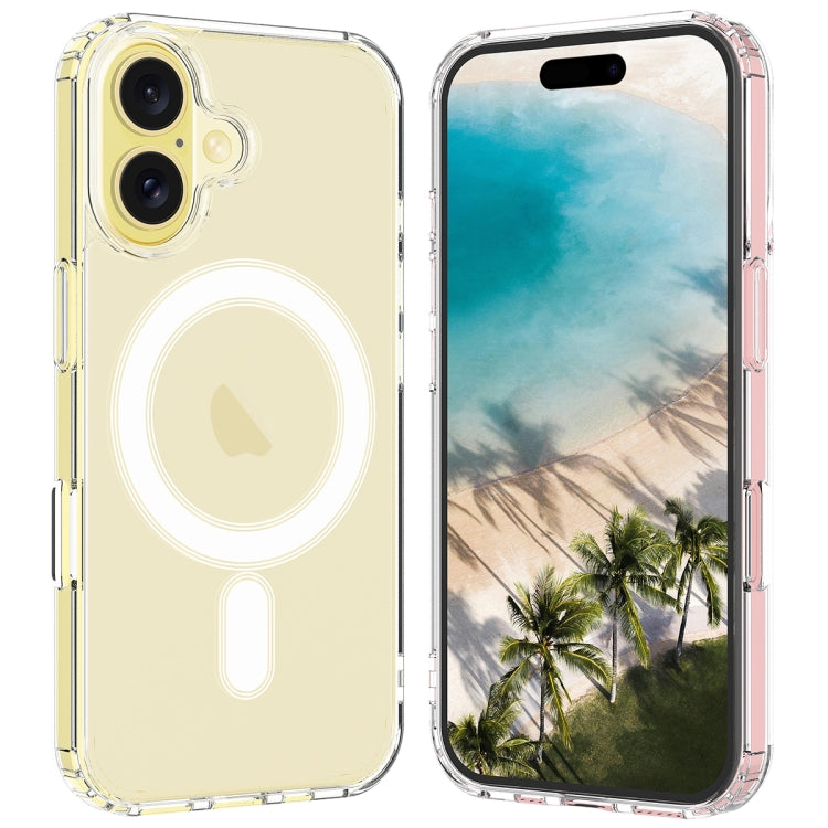 For iPhone 16 Plus MagSafe Clear Acrylic PC Hybrid TPU Phone Case(Transparent) - iPhone 16 Plus Cases by buy2fix | Online Shopping UK | buy2fix