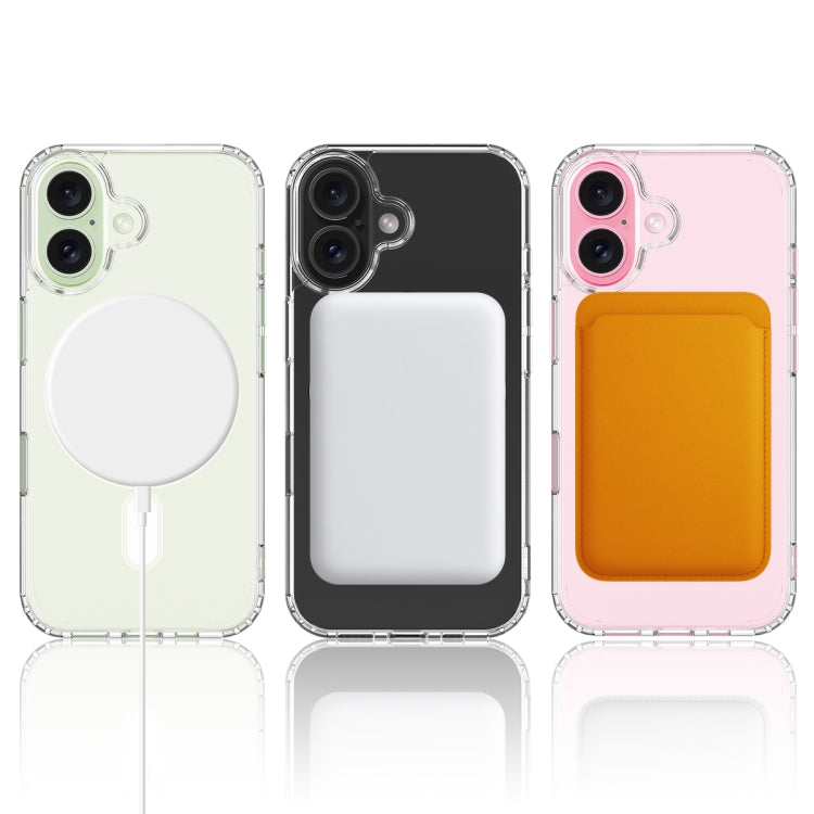 For iPhone 16 Plus MagSafe Clear Acrylic PC Hybrid TPU Phone Case(Transparent) - iPhone 16 Plus Cases by buy2fix | Online Shopping UK | buy2fix