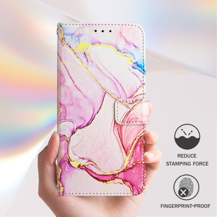 For Blackview Shark 8 PT003 Marble Pattern Flip Leather Phone Case(Rose Gold) - More Brand by buy2fix | Online Shopping UK | buy2fix