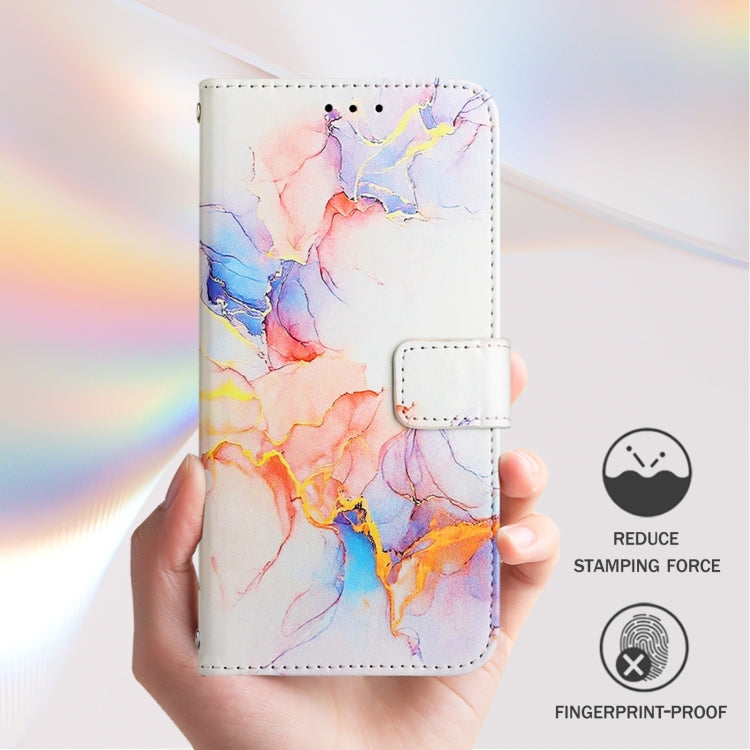 For Blackview Wave 6C PT003 Marble Pattern Flip Leather Phone Case(Galaxy Marble White) - More Brand by buy2fix | Online Shopping UK | buy2fix