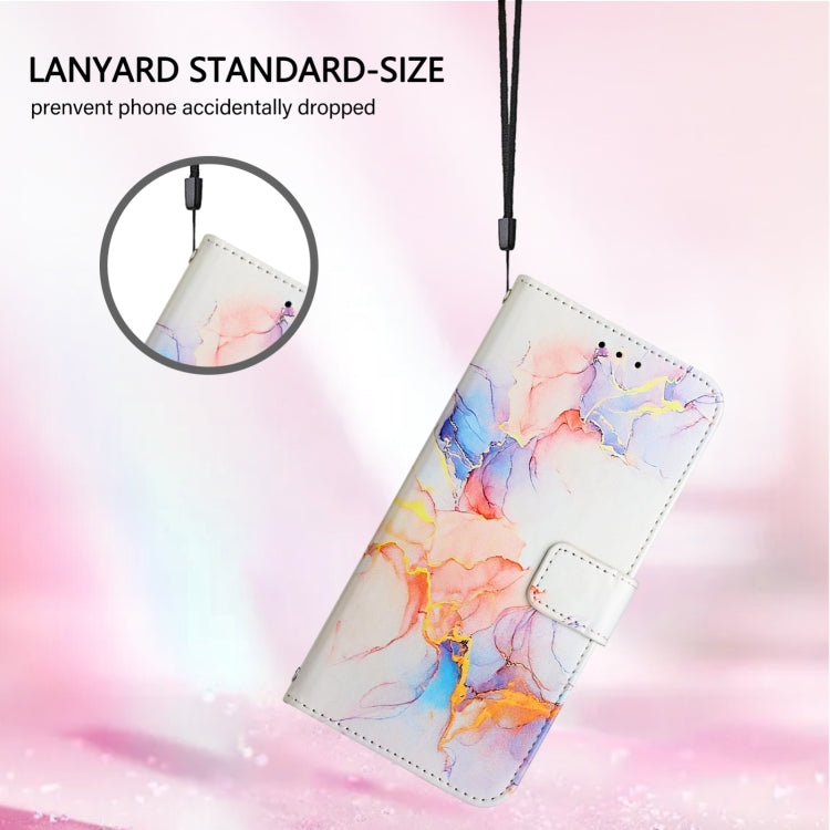 For Blackview Wave 6C PT003 Marble Pattern Flip Leather Phone Case(Galaxy Marble White) - More Brand by buy2fix | Online Shopping UK | buy2fix